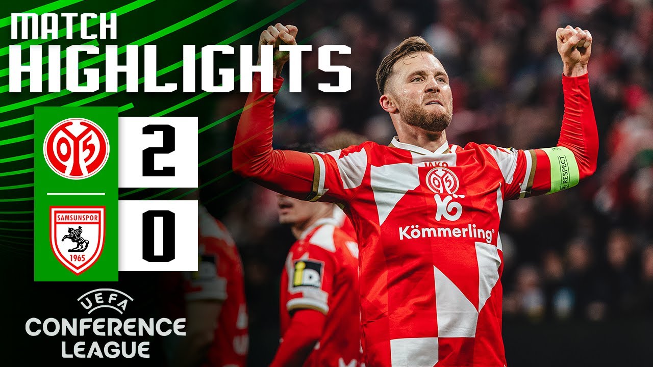 Обзор матча ФСВ Майнц 05 против Самсунспор 2-0, голы | Лига конференций УЕФА 2025 | Самсунспор Майнц