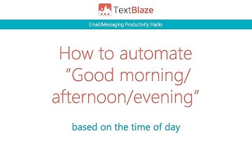 How to automate "Good morning/afternoon/evening" based on the time of day