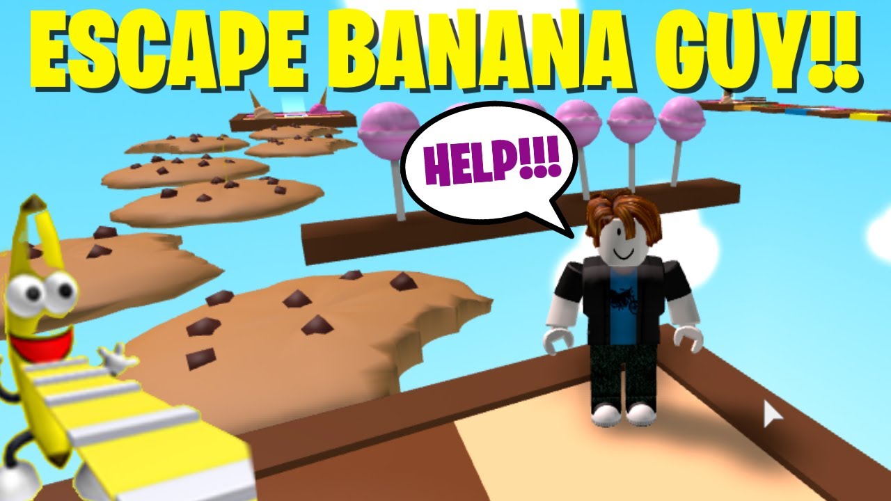 ESCAPE !! BANANA 🍌 GUY EN ROBLOX!! HELP!! (obby roblox) YouTube