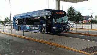 Pace Bus 2020 New Flyer XD40 20431 On Rt 330 Mannheim-LaGrange Roads