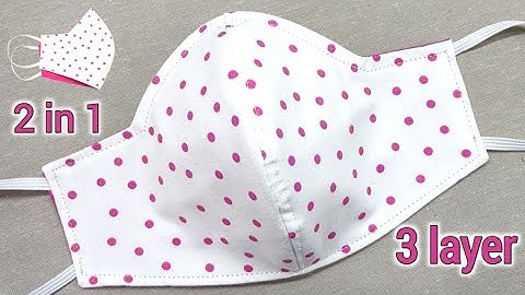 DIY 2 in 1 & 3 Layer Face Mask - Very Easy!!!  DIY Breathable Mask | Face Mask Sewing Tutorial