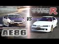 [ENG CC] Tsuchiya's AE86 vs. Integra Type R in Tsukuba AEHV01