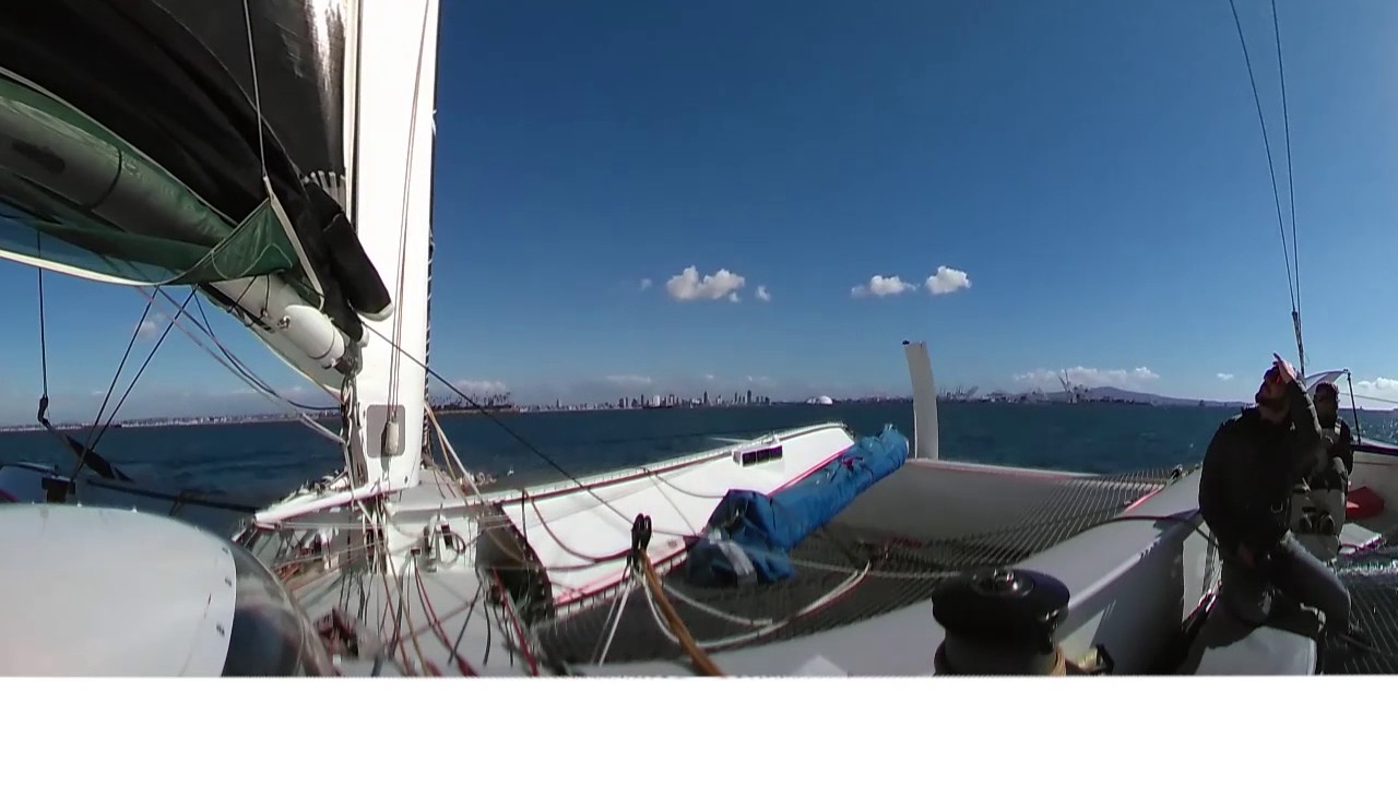VR experience on Trimaran - Mighty Merloe 2017 - pre Islands Race