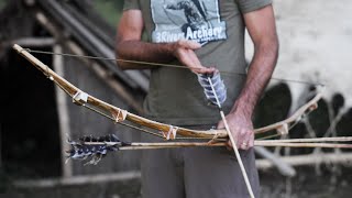 The Ultimate Primitive SURVIVAL BOW? Cable Backed Bow Build