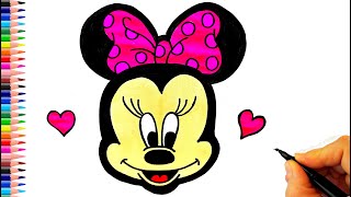 Minnie Mouse Çizimi 💖 Minnie Mouse Nasıl Çizilir? - Mickey Çizimi - Minnie Mouse Drawing