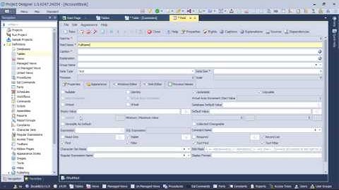 Project Designer - Creating Calculated Field (Expression)