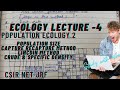capture recapture method of population estimation. Crude density &amp; specific density |Lincoln method