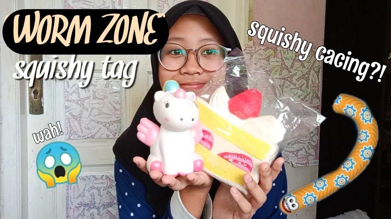 SQUISHY CACING WORM ZONE?!! 😂 | Worm Zone Squishy Tag - YouTube
