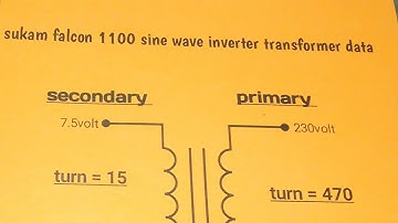 sukam falcon 1100 Sine wave inverter transformer data ]