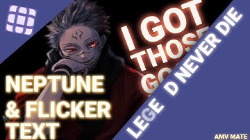 NEPTUNE TEXT TUTORIAL/ ALIGHT MOTION/ EASIEST TUTORIAL/ ANIME MV MATE