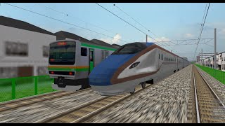 OpenBVE May Series Episode 2: E7 series Shinkansen on Utsunomiya Line