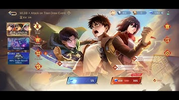 MLBB x Attack on Titan Draw Event ...spend 6K diamonds 😪 moneytoon  #MOBA #mlbb #mobalegends5v5 