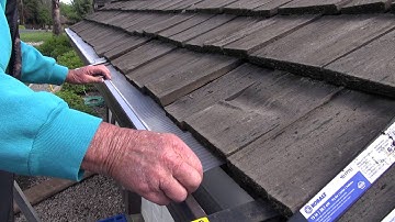 EasyOn Gutterguard:  Installing on Wood Shake Roof
