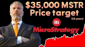MicroStrategy Today (MSTR): $35,000 price target in just 10 years! Is this BEARISH?