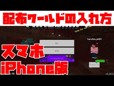 【マイクラBE(統合版)】見てわかる！配布ワールドの導入方法【iPhone版】