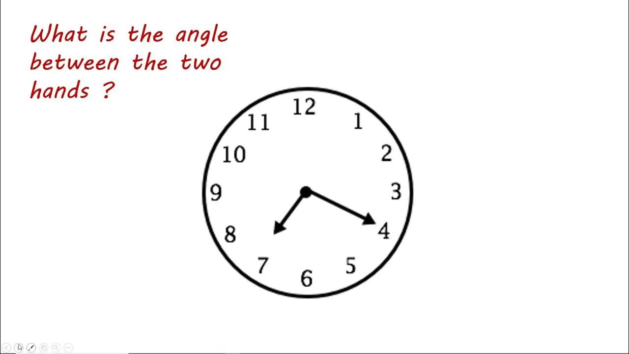 Angle between the hands of the clock YouTube