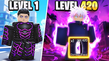 Going from NOOB to INFINITY GOJO in Jujutsu Infinite Roblox!