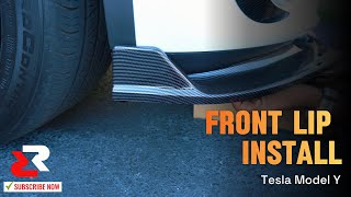 Tesla Model Y Front Lip Install | Easy DIY Project Tesla Model Y Front Lip Installation Easy Diy Mod