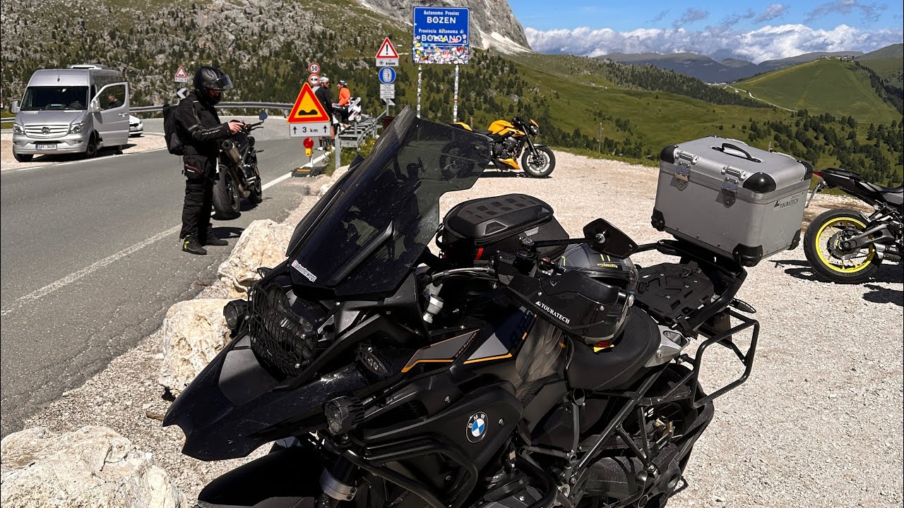 Polizei Stop ✋ einmal 148€ Sperrstreifen überfahren 😫😫auf der letzten Sella Runde