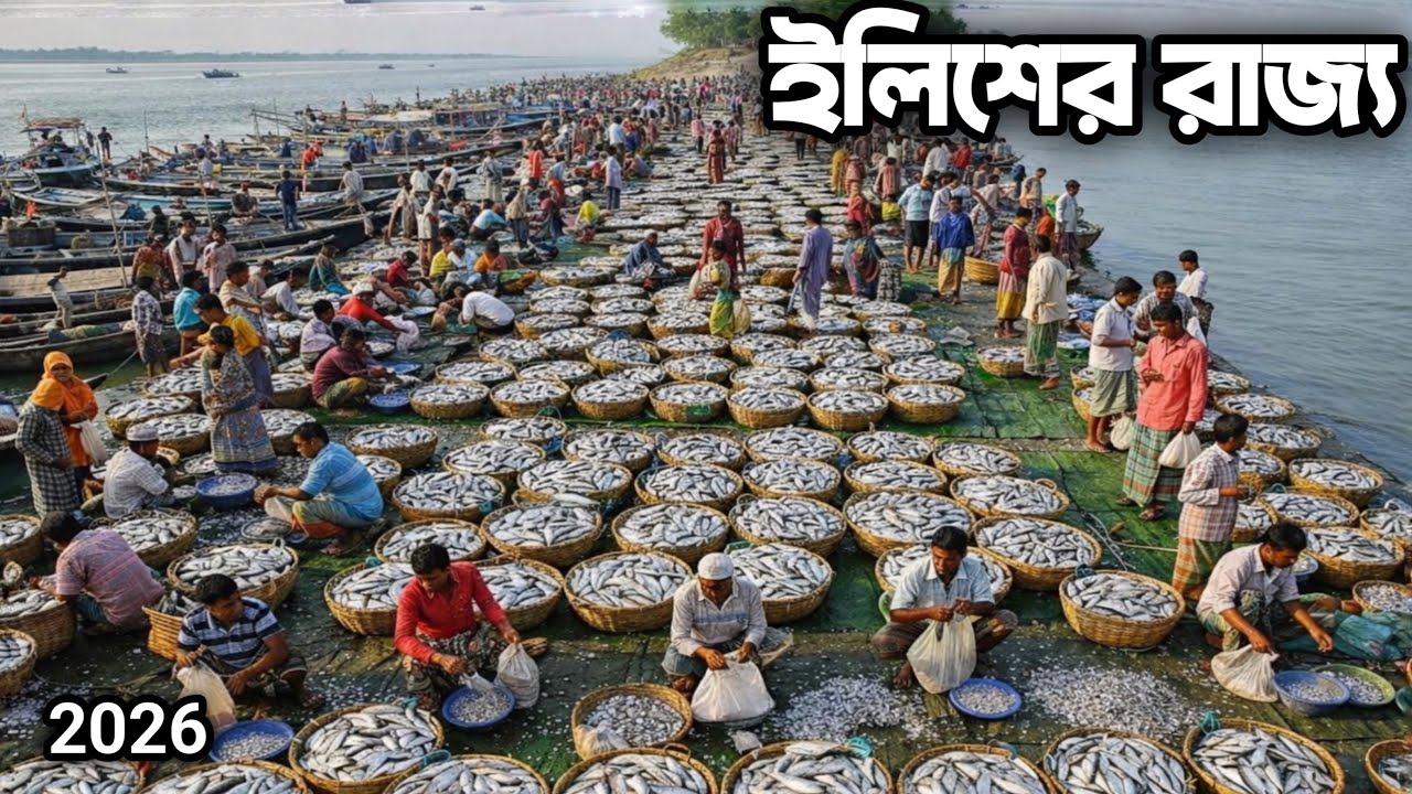 ২৬ সালের সেরা ইলিশ ধরা পরলো! কমদামে ইলিশের রাজ্য পালের চর বাজার,শরীয়তপুর।today fishmarkat video. 