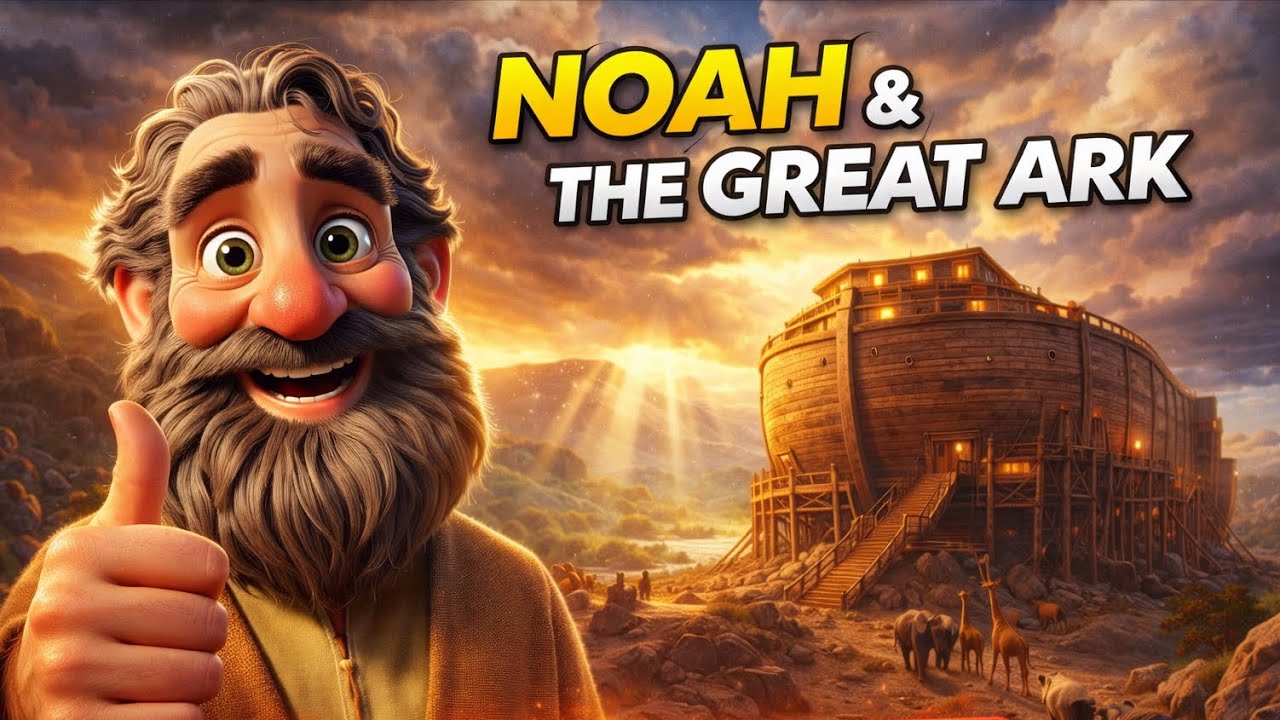 NOAH’S ARK AND THE GREAT FLOOD | AI Animated Bible stories - YouTube