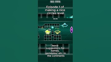 Episode 1 of making a Nine Circles level in Geometry Dash #geometrydash #geometrydashlevels #gdlevel