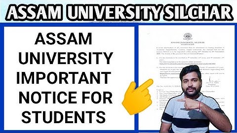 Assam University Important Notice for Students | Fees payment | Pranoy Roy