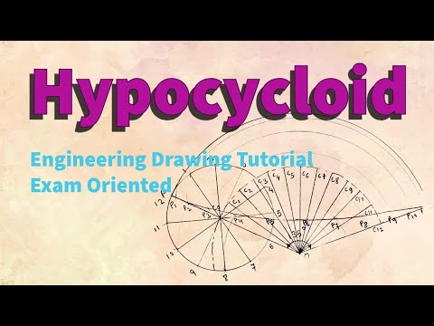 How To Draw Hypocycloid | Hypocycloid engineering drawing| Hypoycloid ...