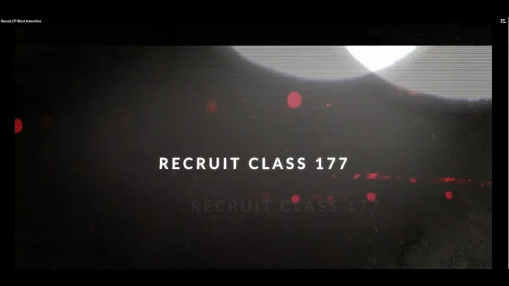 Recruit Class 177: Scenario Training