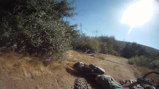 Go Pro HD Mountain Biking Sycamore Canyon in San Diego