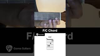 How To Play The F/C Chord On Guitar - Guvna Guitars