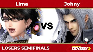 SSO 45 - Lima (Bayonetta) VS Johny (Sephiroth, Roy) - Losers Semifinals - SSBU