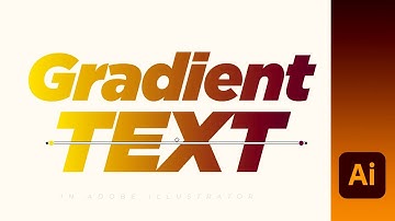 How to Add Gradient to Editable Text in Adobe Illustrator CC Tutorial | Hindi