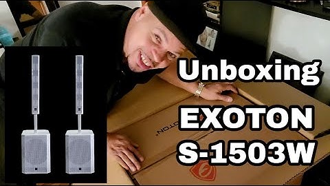 Unboxing my new EXOTON S-1503W column array speakers!