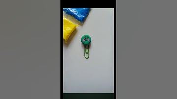 DIY Paper Clip 😉🖇️|| #shorts #claycraft #paperclip