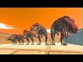 5 Levels of T-REX Death Run | Animal Revolt Battle Simulator