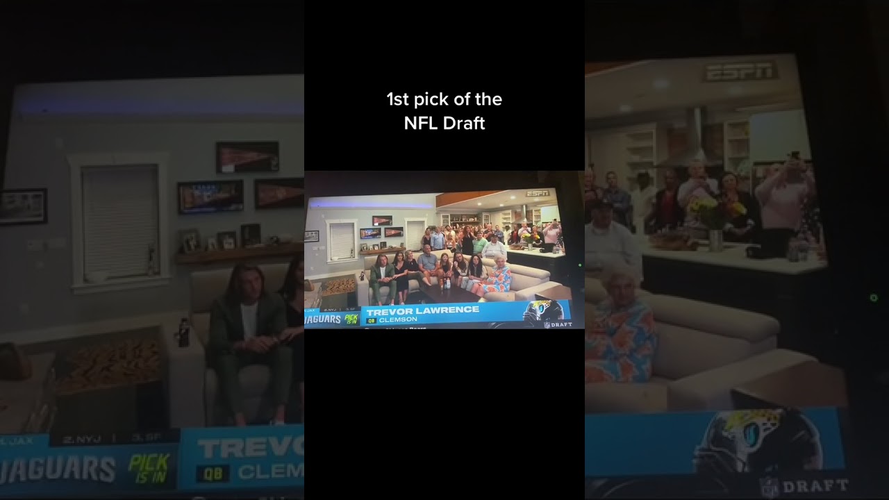 Jacksonville jaguars select Trevor Lawrence with the first overall pick of the NFL draft #shorts