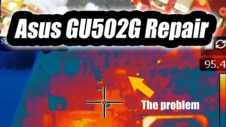 Asus Gaming Laptop GU502G No Power Motherboard Repair - Short Circuit causing GPU heat.