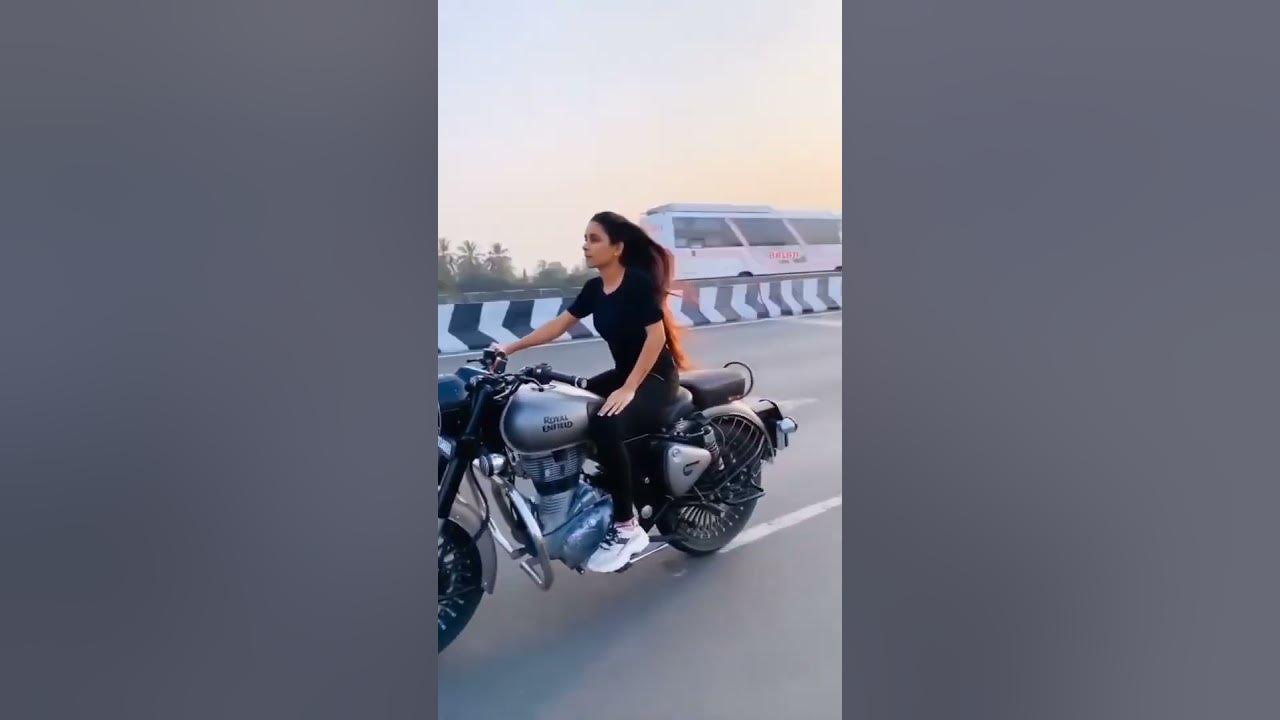 bullet lover status girl riding bike YouTube