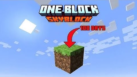 One block Skyblock in Minecraft pe sarvaival series #6