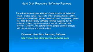 Hard Disk Recovery Software Reviews