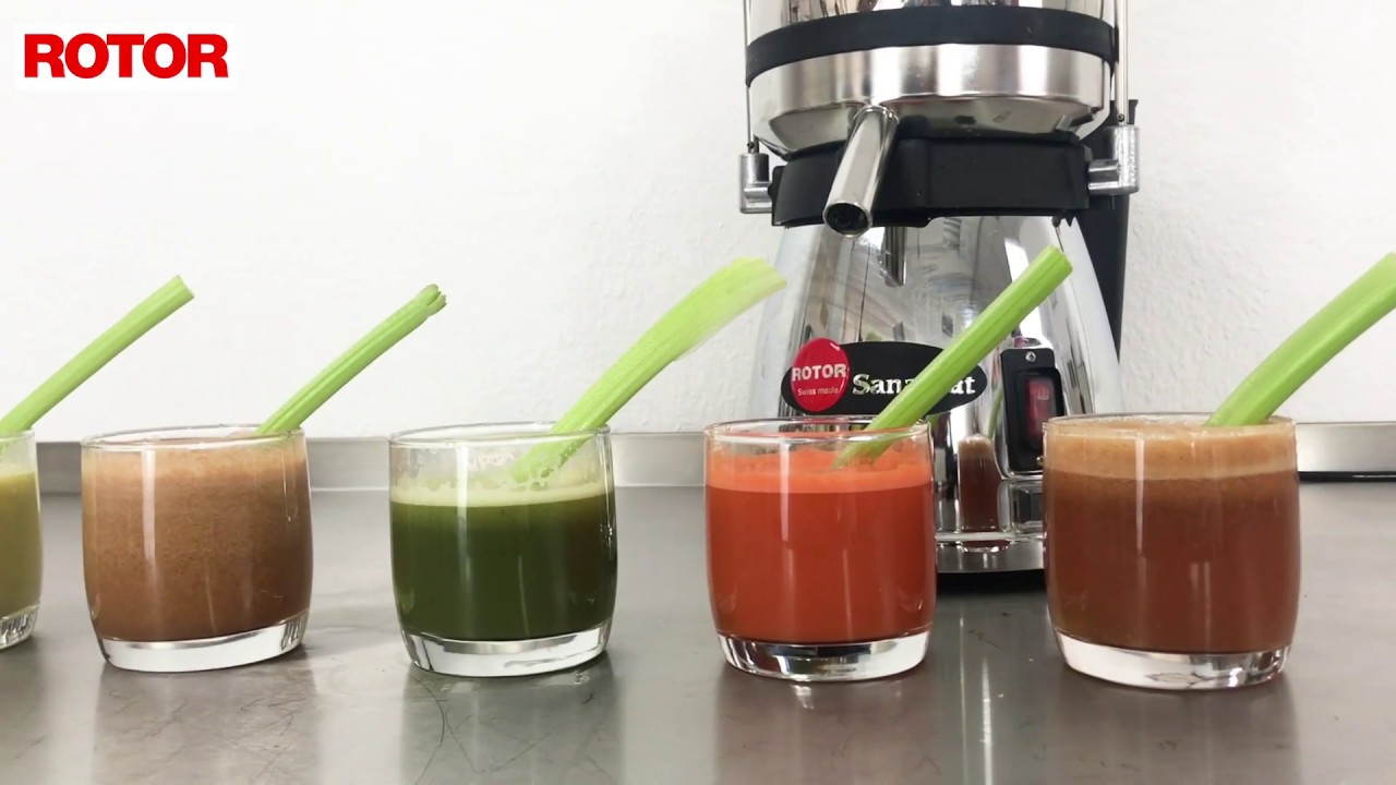 ROTOR Obst und Gemüsesaftzentrifuge SANAMAT. Highperformance fruit and vegetable juicer. YouTube