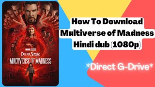 How to download Dr.strange in Multiverse of Madness Hindi Dubbed|1080p link|Technicalz Hub