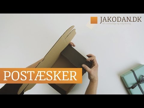 POSTÆSKER - Se hvordan du folder sorte postæsker her