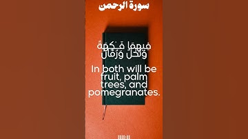 سورة الرحمن من الأية 61 الى 70