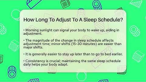 How Long To Adjust To A Sleep Schedule? - The Personal Growth Path