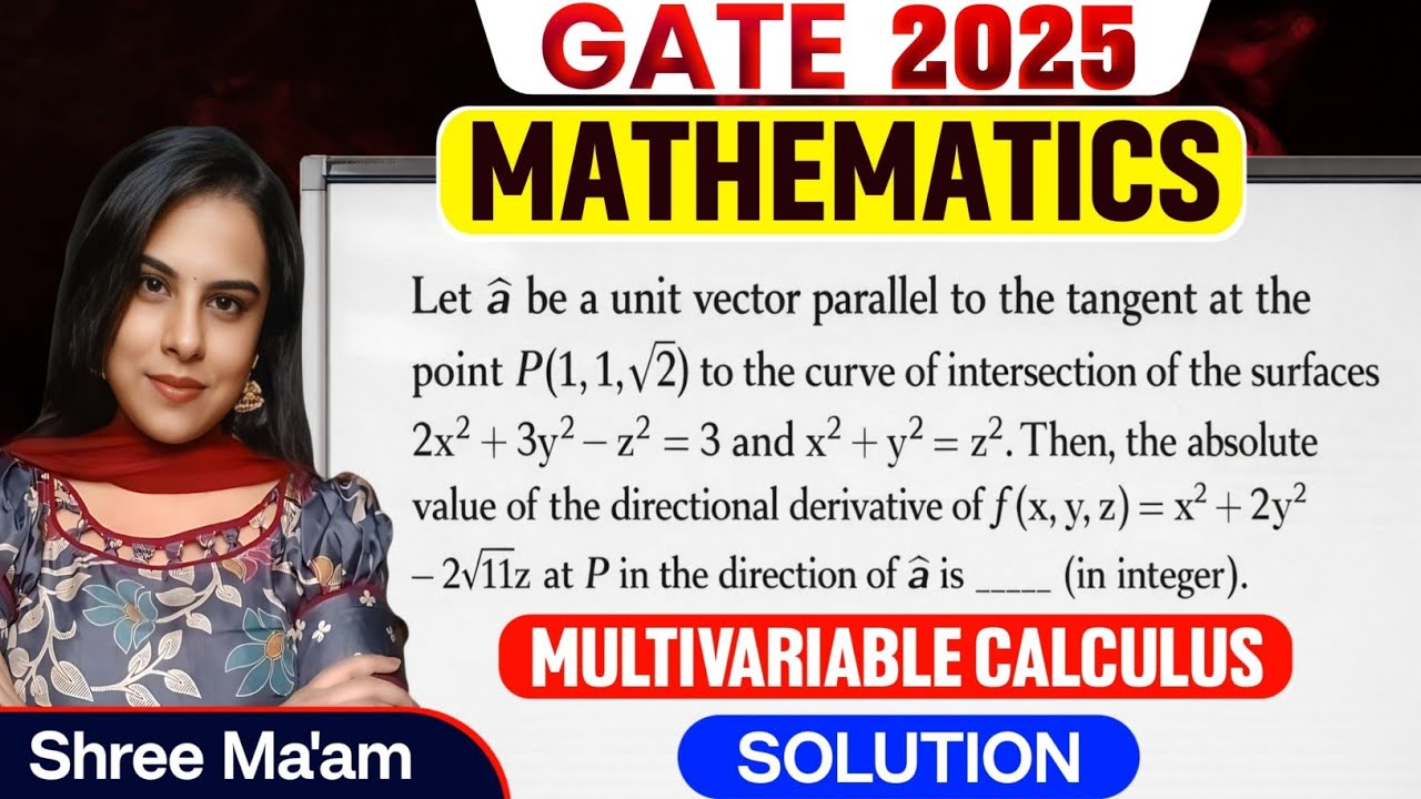 GATE 2025 Mathematics NAT Q.NO 29 Solution | GATE 2025 Maths ...