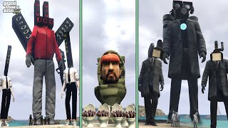 GTA 5 - Cuộc đại chiến giữa loài Skibi Toilet, Titan Camera man và Titan Speaker man | GHTG