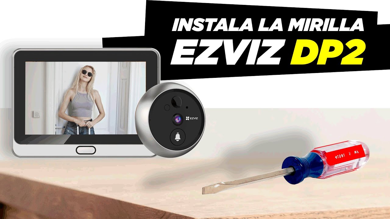 EZVIZ Mirilla Digital de Puerta con Pantalla LCD de 4.3'' Cámara Video  Timbre Inalámbrico Monitor con Batería Recargable de 4600 mAh, Detección de