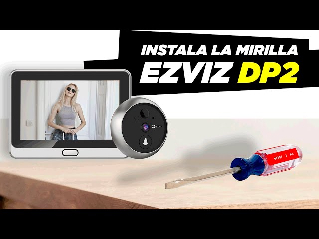 Mirilla digital WiFi EZVIZ DP2 2K Detecta Movimiento, avisa a APP